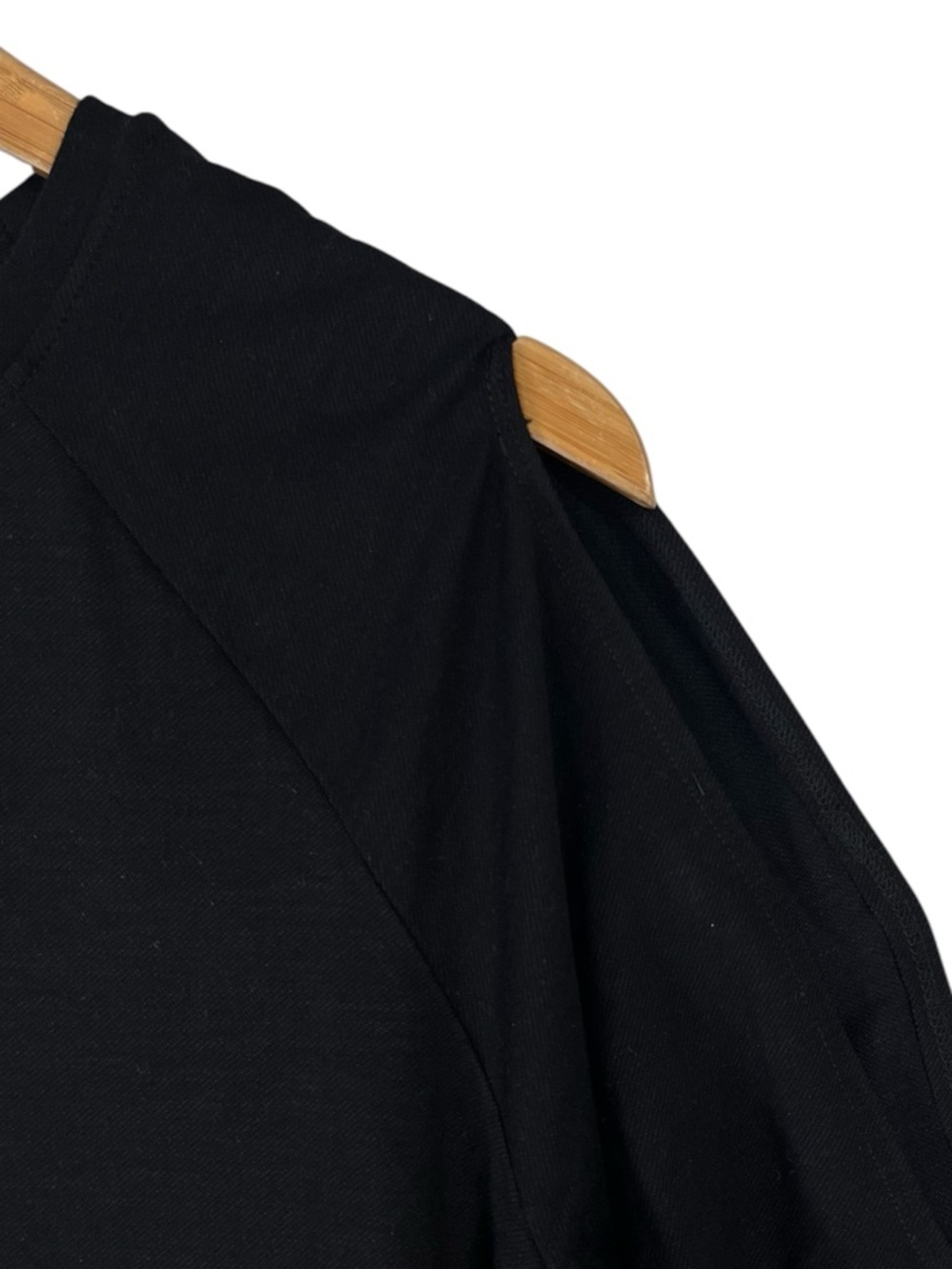 NWT KORAL Wisdom Daze Glitter Cut-Out Long Sleeve Top size Large in Black - Picture 6 of 9